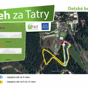 Mapa Beh za Tatry Strbske Pleso 2019 detské behy